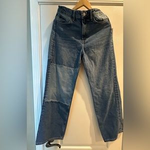 H&M Loose straight Jeans for women Wash Flare size 8